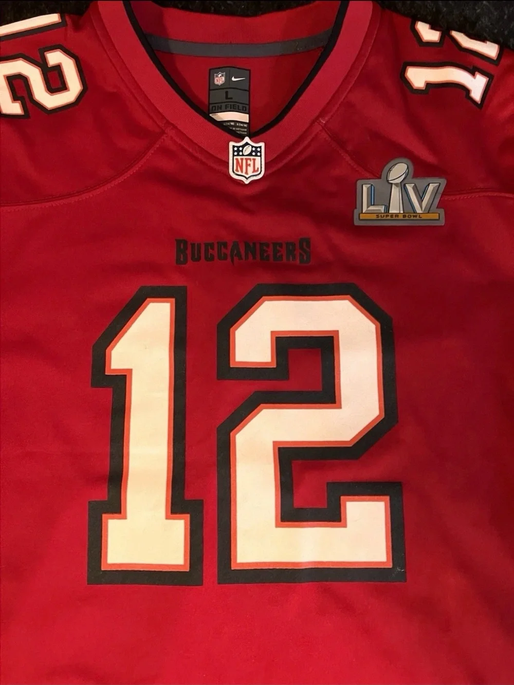 Nike NFL Tampa Bay Buccaneers Tom Brady #12 On-Field Super Bowl LV Jersey youthL